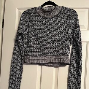 Free People M brown and beige crop top